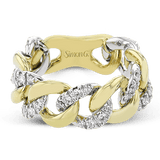 Right Hand Ring In 18k Gold With Diamonds - Simon G. Jewelry