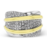 Right Hand Ring in 18k Gold with Diamonds - Simon G. Jewelry