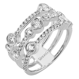 Right Hand Ring in 18k Gold with Diamonds - Simon G. Jewelry