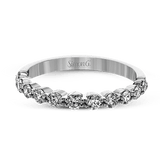 Round - cut Engagement Ring and Matching Wedding Band in 18k Gold with Diamonds - Simon G. Jewelry