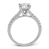 Round - cut Engagement Ring in 18k Gold with Diamonds - Simon G. Jewelry
