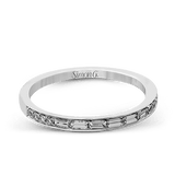 Round - cut Engagement Ring & Matching Wedding Band in 18k Gold with Diamonds - Simon G. Jewelry