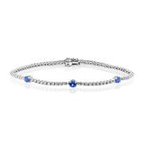 Sapphire Bracelet in 18k Gold with Diamonds - Simon G. Jewelry