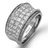 Simon - Set Anniversary Ring In 18k Gold With Diamonds - Simon G. Jewelry