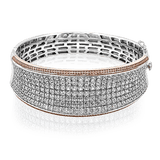 Simon - set Bangle in 18k Gold with Diamonds - Simon G. Jewelry