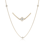 Trellis Necklace in 18k Gold with Diamonds