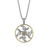Trellis Pendant Necklace in 18k Gold with Diamonds - Simon G. Jewelry