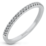 Wedding Band in 18k Gold with Diamonds