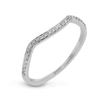 Wedding Band in 18k Gold with Diamonds