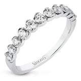 Wedding Band in 18k Gold with Diamonds