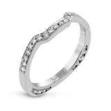 Wedding Band in 18k Gold with Diamonds