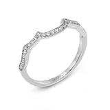 Wedding Band in 18k Gold with Diamonds