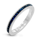 Wedding Band Set In 18k Gold With Diamonds - Simon G. Jewelry