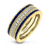 Wedding Band Set In 18k Gold With Diamonds - Simon G. Jewelry