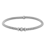 Woven Bracelet in 18k Gold with Diamonds - Simon G. Jewelry