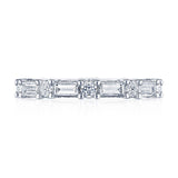 Baguette and Round Diamond Eternity Band