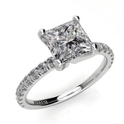 Princess Solitaire Classic Engagement Ring