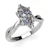 Marquise Twist Engagement Ring