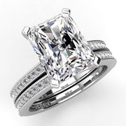 Radiant Diamond Engagement Ring Set