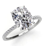 Solitaire Cushion Diamond Engagement Ring