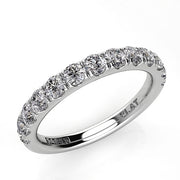 Round Diamond Halo Engagement Ring Wedding Band Set 1.70ct