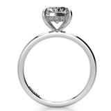 Solitaire Radiant Hidden Halo Engagement Ring
