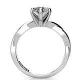 Pear Twist Engagement Ring
