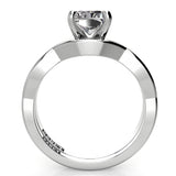 Radiant Twist Engagement Ring Set
