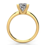 2mm Comfort Fit Princess Solitaire Engagement Ring