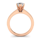 Pear Diamond Engagement Ring .11ct Milgrain
