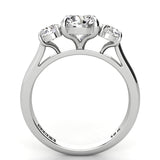 Three Stone Diamond Engagement Ring 0.66ct 