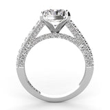Three Sided Radiant Diamond Engagement Ring .80ct