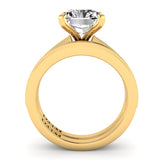 Radiant Diamond Engagement Ring Set