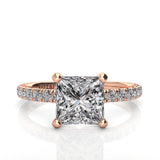 Princess Solitaire Classic Engagement Ring