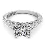 Three Sided Cushion Diamond Engagement Ring .80ct