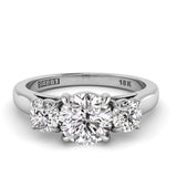 Three Stone Diamond Engagement Ring 0.49ct 