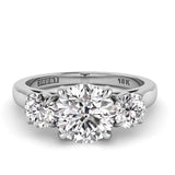 Three Stone Diamond Engagement Ring 0.66ct 