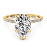 Solitaire Pear Diamond Engagement Ring