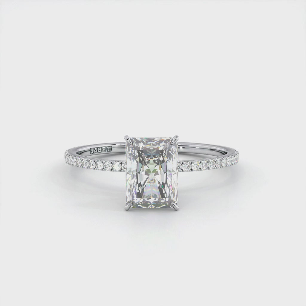Solitaire Radiant Diamond Engagement Ring