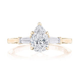 Pear 3-Stone Engagement Ring