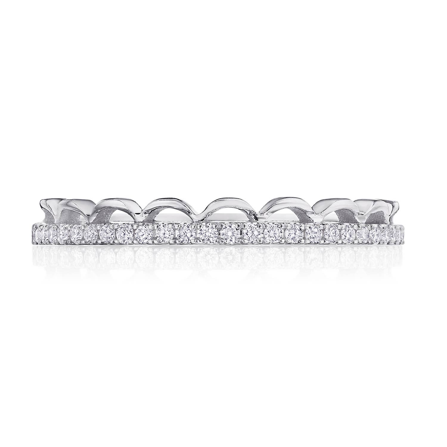 Crescent Crown Ring with Diamond