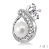 Pearl & Diamond Earrings