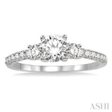 Past Present & Future Diamond Engagement Ring