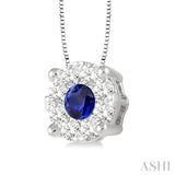 Lovebright Gemstone & Diamond Pendant