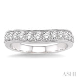 Diamond Curved Wedding Band