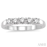 5 Stones Diamond Wedding Band