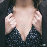 Heart Shape Diamond Necklace