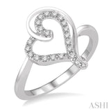 Heart Shape Light Weight Diamond Ring