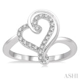 Heart Shape Light Weight Diamond Ring