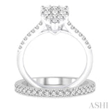 Pear Shape Lovebright Bridal Diamond Wedding Set